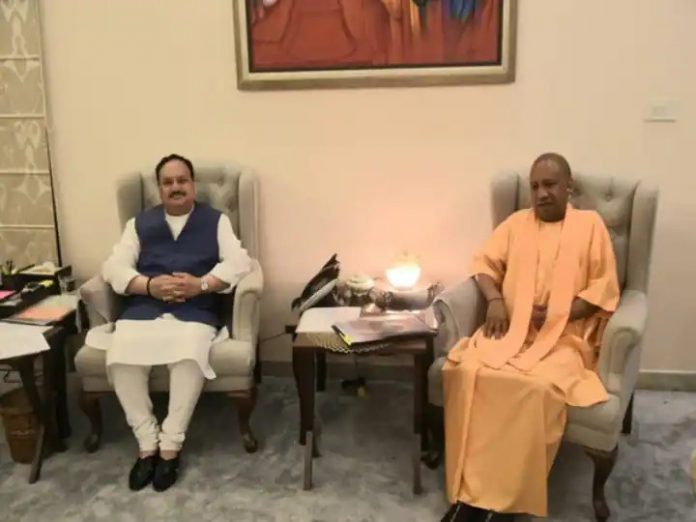 Yogi Adityanath met J P Nadda in Delhi